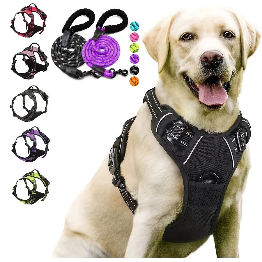 Harnais anti traction chien